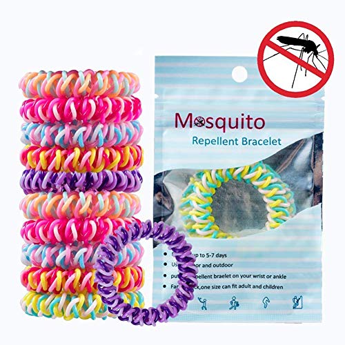 Cozywind 12pcs Pulsera Repelente de Mosquitos,100% Natural Ingredientes, Sin DEET, contra los Insectos, para Bebés Niños y Adultos, Multicolor