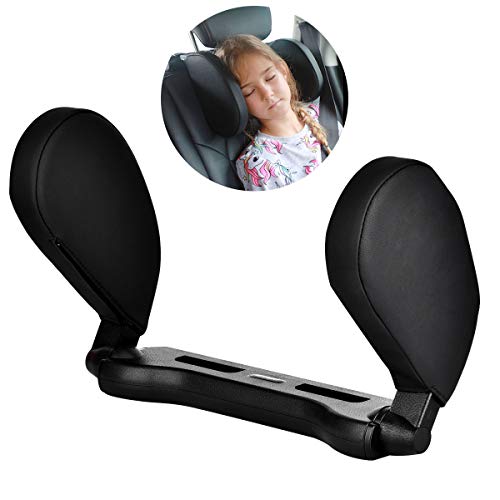 Cozywind Reposacabezas Coche,Ajustable para el Cuello, Cuello Almohada de Viaje para Asiento de Automóvil para Adultos y Niños (Negro)