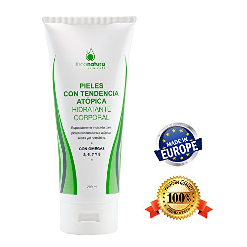 Crema especial pieles atopicas Rosa Mosqueta, aceite de Argan y Onagra. Para pieles secas y sensibles Omegas 3, 6, 7 y 9.Para bebés y adultos, eccemas, dermatitis atópicas y psoriasis 200ml