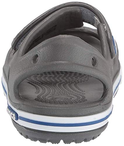 Crocs Crocband II Sandal PS K, Sandalias Unisex Niños, Gris (Slate Grey/Blue Jean), 24/25 EU