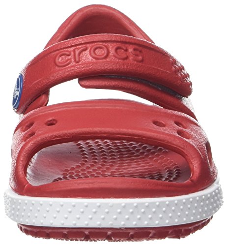 Crocs Crocband II Sandal PS K, Sandalias Unisex Niños, Rojo (Pepper/Blue Jean), 29/30 EU