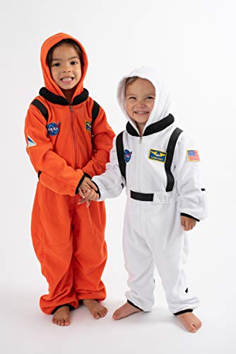 Cuddle Club Mono Polar Bebé para Recién Nacidos a Niños 4 Años - Pijamas Infantiles Chaqueta de Invierno Abrigo Polar Niño Mono de Niños - AstronautOrange0-3m