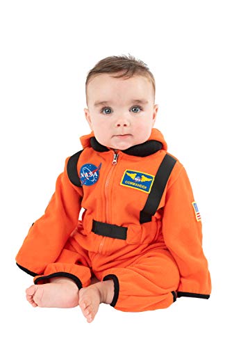 Cuddle Club Mono Polar Bebé para Recién Nacidos a Niños 4 Años - Pijamas Infantiles Chaqueta de Invierno Abrigo Polar Niño Mono de Niños - AstronautOrange0-3m