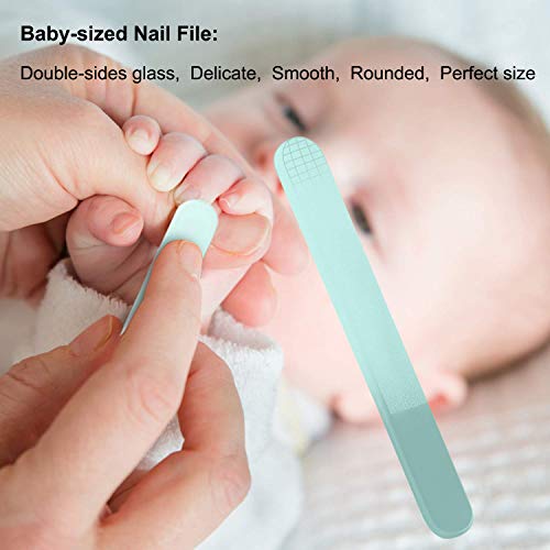 Cuidado de Bebe,Set de Manicura Bebe,Kit de Aseo para Bebés,Juego de Cortaúñas para Bebé,Limas de Uñas Bebe,Tijeras para Uñas Bebe,Set de Uñas para Bebe (Verde)