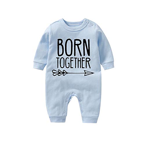 culbutomind Born Together Friends Forever Cute Twins Baby Body para recién nacido gemelos ropa de regalo