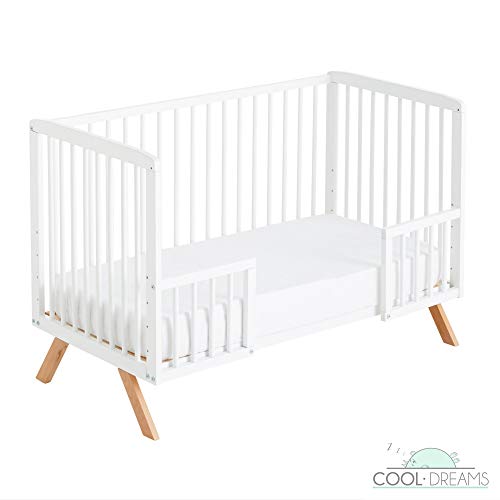 Cuna colecho Nuru 10 alturas colecho + kit colecho + kit para convertir cuna en cama