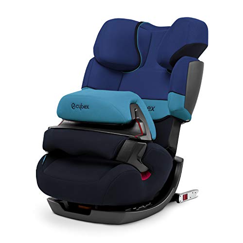 Cybex 514110003 Silver Pallas-Fix Silla de Coche Grupo 1/2/3, 2 en 1, para Niños, Azul (Blue Moon)