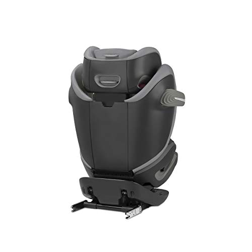 Cybex Gold Pallas S-Fix - Silla de coche 2 en 1  para coches con y sin Isofix, Grupo 1/2/3 (9-36 kg), Desde los 9 meses hasta los 12 años aprox., Colección Color 2018, Negri (Lavastone Black)