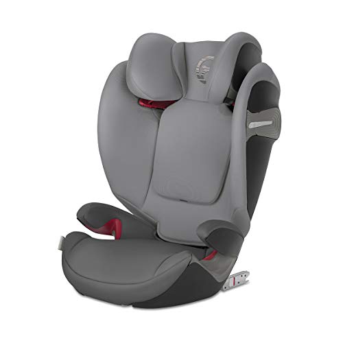 Cybex Gold Pallas S-Fix - Silla de coche 2 en 1  para coches con y sin Isofix, Grupo 1/2/3 (9-36 kg), Desde los 9 meses hasta los 12 años aprox., Colección Color 2018, Negri (Lavastone Black)