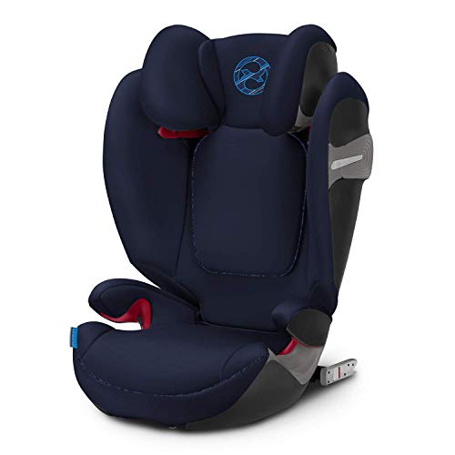 Cybex Gold - Silla de coche Solution S-Fix, para coches con y sin Isofix, Grupo 2/3 (15-36 kg), Desde los 3 hasta los 12 años aprox., Azul (Indigo Blue)