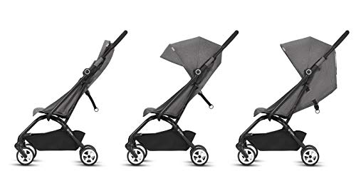 CYBEX Gold - Silla de Paseo Eezy S, Plegable con una Mano, Ultraligera, desde los 6 Meses hasta 17 kg (aprox. 4 años), Manhattan Grey