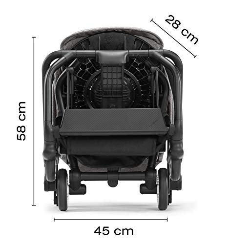 CYBEX Gold - Silla de Paseo Eezy S Twist, Asiento Giratorio 360°, Ultracompacta y Ligera, desde el Nacimiento hasta 17 kg (aprox. 4 años), Colección denim, denim Blue