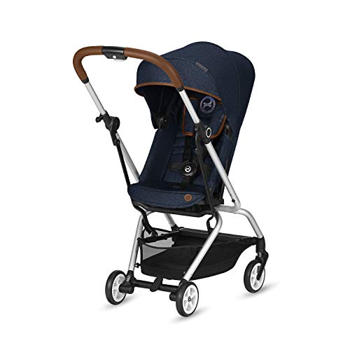 CYBEX Gold - Silla de Paseo Eezy S Twist, Asiento Giratorio 360°, Ultracompacta y Ligera, desde el Nacimiento hasta 17 kg (aprox. 4 años), Colección denim, denim Blue