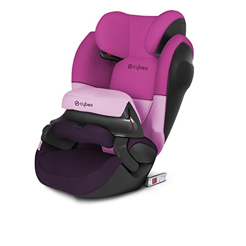 Cybex - Silla de coche grupo 1/2/3 Pallas M-Fix SL, silla de coche 2 en 1 para niños, para coches con y sin ISOFIX, 9-36 kg, desde los 9 meses hasta los 12 años aprox.Purple Rain