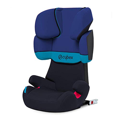 Cybex - Silla de coche grupo 2/3 Solution X-Fix, para coches con ISOFIX, 15-36kg, desde los 3 hasta los 12 años aprox., Azul (Blue Moon)