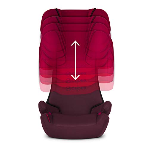 Cybex - Silla de coche grupo 2/3 Solution X-Fix, para coches con ISOFIX, 15-36kg, desde los 3 hasta los 12 años aprox., Morado (Purple Rain)