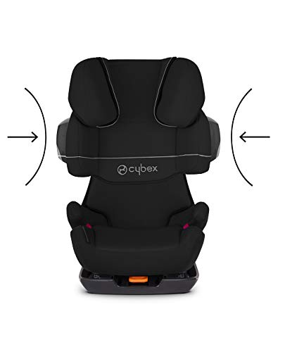 Cybex Silver Pallas 2-Fix 515111005 Silla de Coche 2 en 1, Grupo 1/2/3, Colección de Color 2019, Negro (Pure Black)