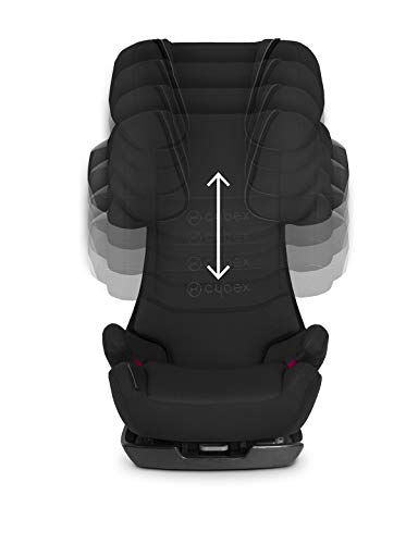 Cybex Silver Pallas 2-Fix 515111005 Silla de Coche 2 en 1, Grupo 1/2/3, Colección de Color 2019, Negro (Pure Black)