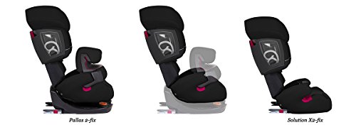 Cybex Silver Pallas 2-Fix 515111006 Silla de Coche 2 en 1, Grupo 1/2/3, Colección de Color 2019, Gris (Cobblestone)