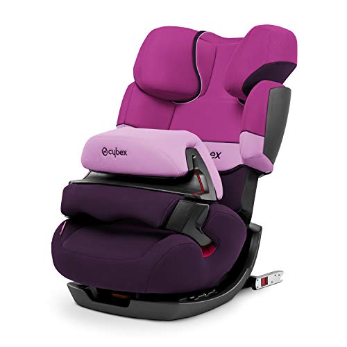 Cybex Silver Pallas-Fix 514110001 Silla de Coche Grupo 1/2/3, 2 en 1, para Niños, Morado (Purple Rain)