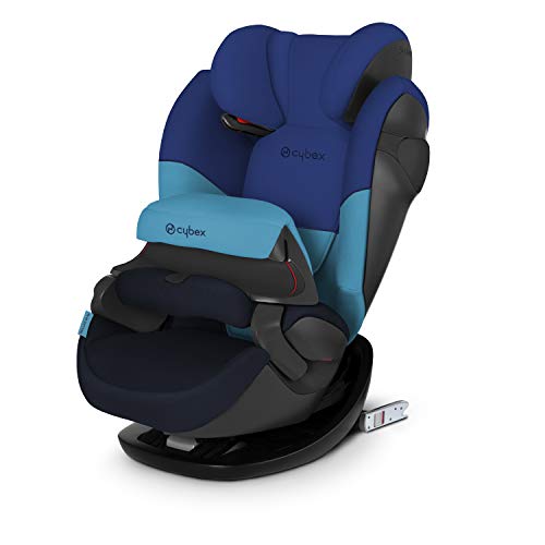 Cybex Silver Pallas M-Fix 519001093 Silla de Coche Grupo 1/2/3, 2 en 1 para Niños, para Coches con y sin Isofix, Colección Color 2019, Azul (Blue Moon)