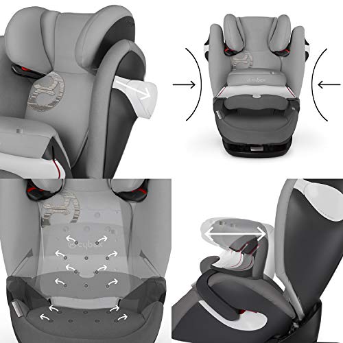 Cybex Silver Pallas M-Fix 519001093 Silla de Coche Grupo 1/2/3, 2 en 1 para Niños, para Coches con y sin Isofix, Colección Color 2019, Azul (Blue Moon)