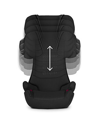 Cybex Silver Solution X2-Fix - Silla de coche  con y sin Isofix, Grupo 2/3 (15-36 kg), Desde los 3 hasta los 12 años aprox., Negro (Cobblestone)