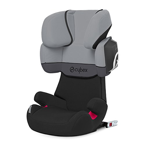 Cybex Silver Solution X2-Fix - Silla de coche  con y sin Isofix, Grupo 2/3 (15-36 kg), Desde los 3 hasta los 12 años aprox., Negro (Cobblestone)