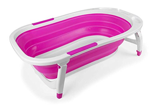 Danielstore - Bañera plegable bebe Color rosa