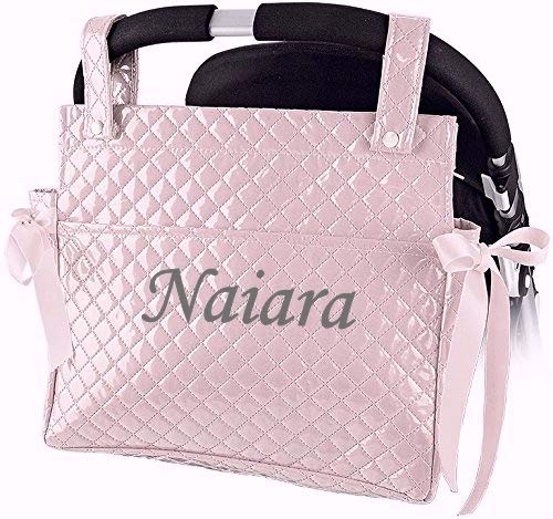 Danielstore- Bolso Talega Lactancia PERSONALIZADA Con 1 o 2 Nombres Plastificada para carro- capazo bebe