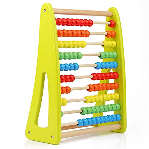 Dardo electronico Aprendizaje Juguete De Madera del Ábaco - Abacus Matemáticas Los Niños Juguetes Educativos Oficina de Ocio Deportivo (Color : Multi-Colored, Size : 24.5x11.5x32.5cm)