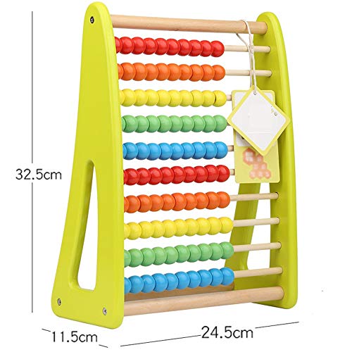 Dardo electronico Aprendizaje Juguete De Madera del Ábaco - Abacus Matemáticas Los Niños Juguetes Educativos Oficina de Ocio Deportivo (Color : Multi-Colored, Size : 24.5x11.5x32.5cm)