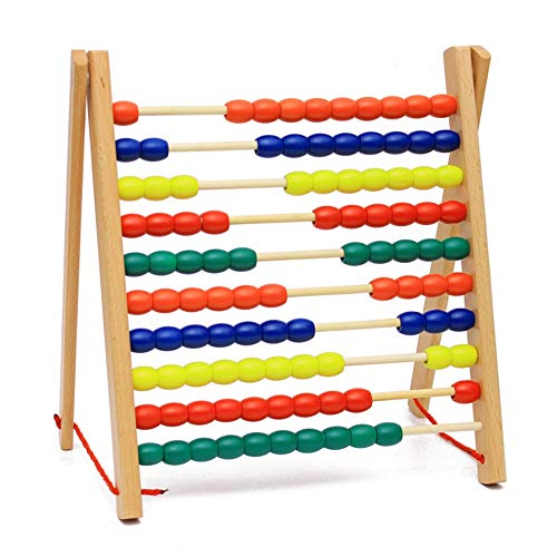 Dardo electronico Temprano Juguete Ábaco De Aprendizaje Juguetes Educativos Clásico Juguete De Madera Ábaco Matemáticas Oficina de Ocio Deportivo (Color : Multi-Colored, Size : 32.5x35.5x25cm)