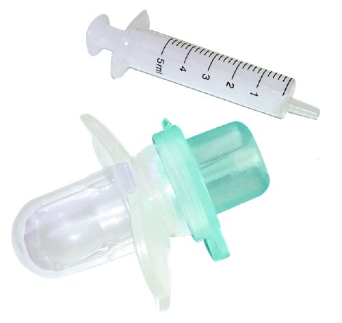 dBb Remond 171000 - Chupete con dispensador de medicamentos para bebés (silicona), diseño transparente