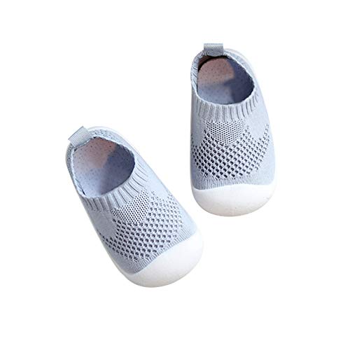 DEBAIJIA Bebé Primeros Pasos Zapatos 1-4 años Niños Zapatos Niños Niñas Infante Suave Suela Antideslizante Malla Transpirable Ligero TPR Material Slip-on Zapatillas Deportivas Outdoor