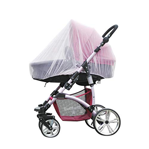 DEBAIJIA Cochecitos de bebé Mosquitero Infantil Universal Asiento de carro Cubierta de protección Insecto Proteger Red Fly Bug Paseante Red Suave Cómodo Respirable para la silla de paseo Cochecito