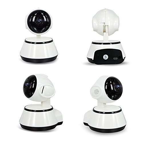 Decdeal Vigilabebés 720P HD Cámara de Video con WiFi Inalámbrico APP Control IR de Visión Nocturna para la Seguridad del Hogar Bebé Monitor EU