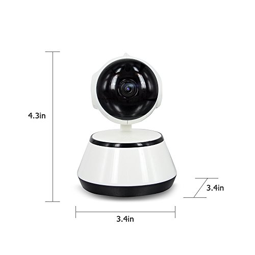 Decdeal Vigilabebés 720P HD Cámara de Video con WiFi Inalámbrico APP Control IR de Visión Nocturna para la Seguridad del Hogar Bebé Monitor EU