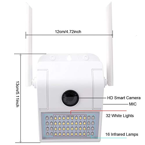 DFSSD Monitor de bebé, WiFi de la cámara Cámara Wireless Home Security 2-Way Audio visión Nocturna de detección de Movimiento del Animal doméstico del Monitor de la cámara, para el bebé Monitor