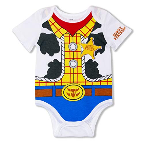 Disney 3-Pack Toy Story Infant Baby Boy Onesies with Woody, Buzz, Aliens