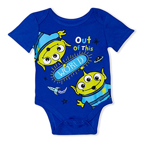 Disney 3-Pack Toy Story Infant Baby Boy Onesies with Woody, Buzz, Aliens