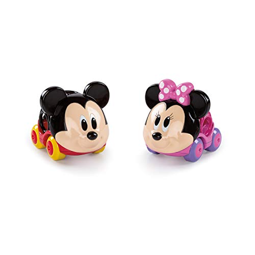 Disney Baby Pack 2 Vehículos Mickey y Minnie - Colección Oball Go Grippers™ - Juguete