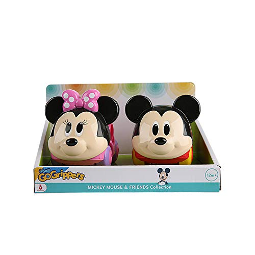 Disney Baby Pack 2 Vehículos Mickey y Minnie - Colección Oball Go Grippers™ - Juguete