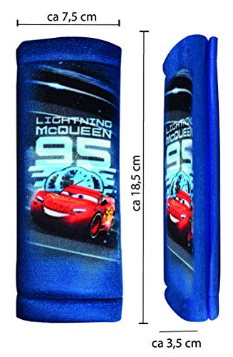 Disney Cars 3 cakfz446 Hitachi s4kids - Cinturón acolchado, diseño estampado, color azul, 1 unidad