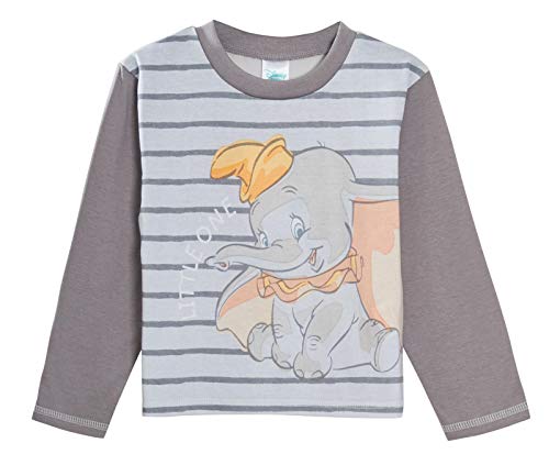 Disney Dumbo Pijama para bebé niños y niñas, unisex, juego de pijamas de 2 piezas gris 18-24 Meses