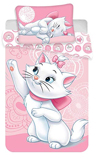 Disney III - Juego de cama infantil (2 piezas, 100% algodón, 40 x 60 cm y 100 x 135 cm, con cremallera) Marca: Marie Cat. Talla:100 x 135 cm