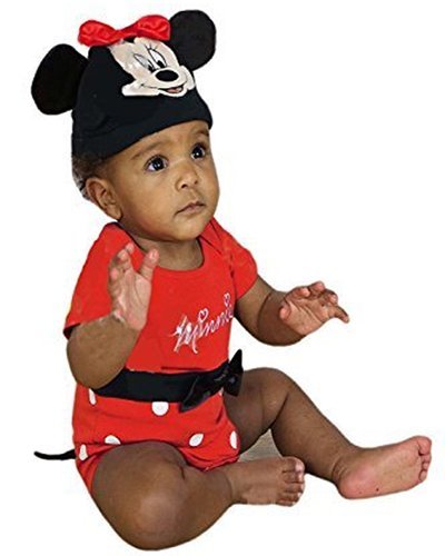 Disney Minnie Mouse Jersey Bodysuit & Hat - Age 6-9 Months