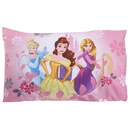 Disney Princesa Cama infantil, 4 piezas, color rosa