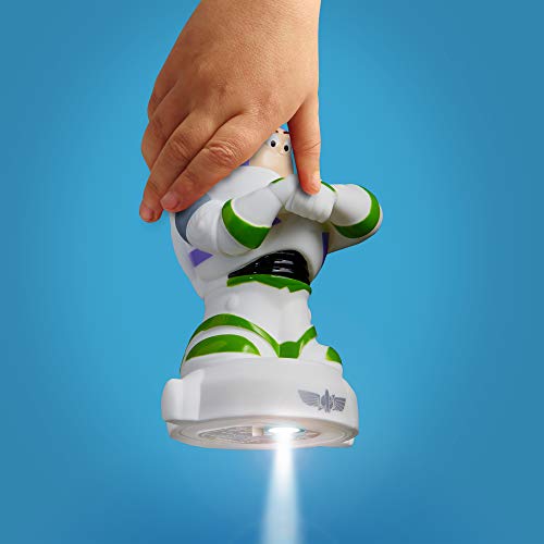 Disney Toy Story 279TOY Buzz Lightyear GoGlow Buddy Luz Nocturna y Linterna, Color Blanco