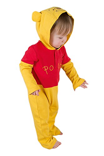 Disney Winnie the Pooh Jersey Romper with Hood - Age 0-3 Months